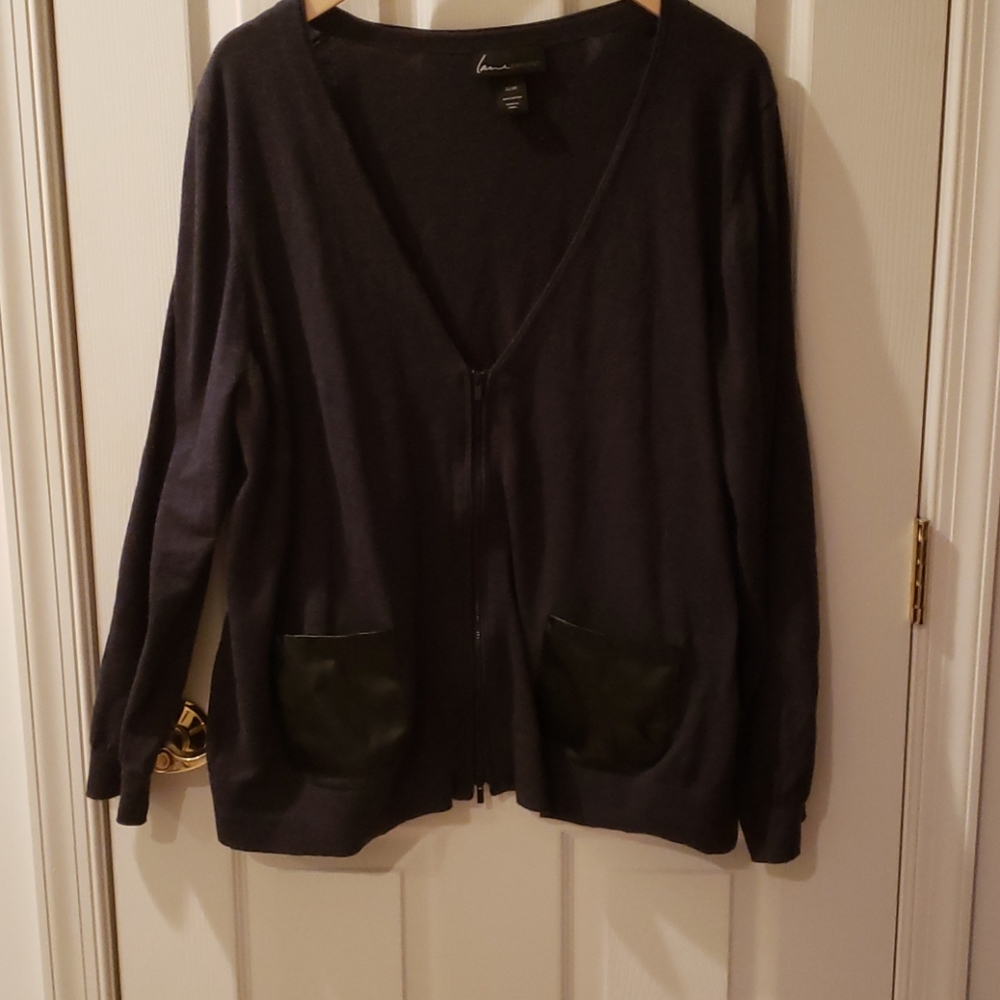 Lane Bryant Gray Cardigan